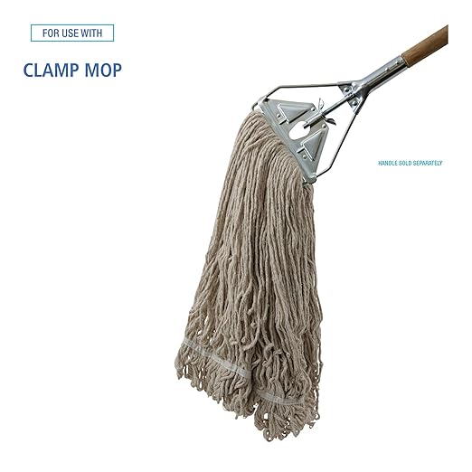 Boardwalk Mop Head, Pro Loop Web/Tailband, Premium Standard Head, Cotton, 32-Oz., White