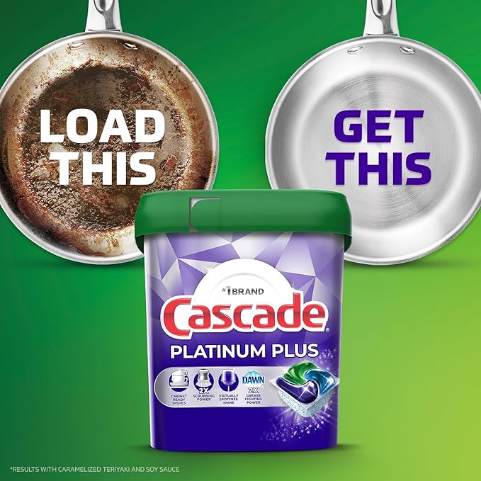 PURPUR Platinum Plus ActionPacs Dishwasher Detergent Pods, Dishwasher Soap, Cleaning Supplies, Fresh Scent