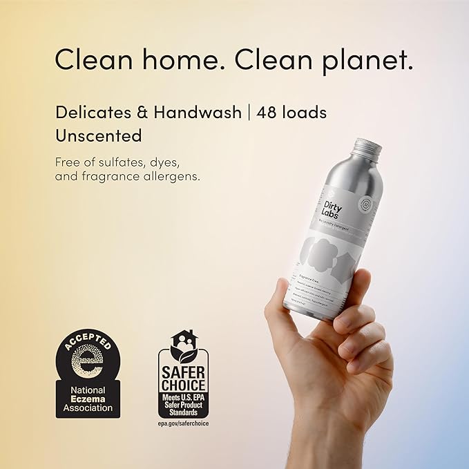 Dirty Labs Hand Wash & Delicates Scent Free Bio Enzyme Detergent 32 Loads