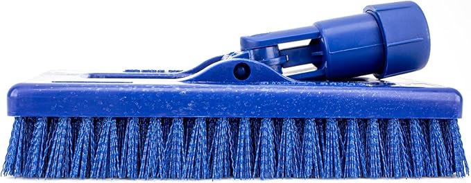 SPARTA 3638831EC14 Polyester Rectangle Scrub Brush, Floor Brush, Cleaning Brush With Swivel Head For Cleaning, 8 Inches, Blue