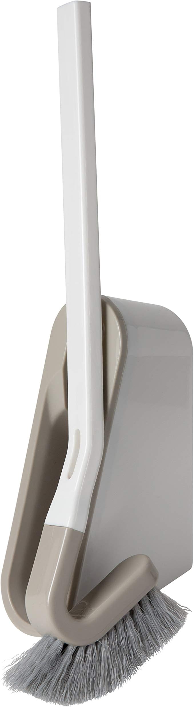 Bath Bliss Extra Slim Wall Mountable Grey Toilet Brush