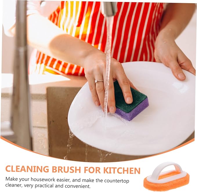 Luxshiny 2pcs Kitchen Cleaning Brush Dish Scrubbers for Dishes Dishwashing Cleaning Supplies