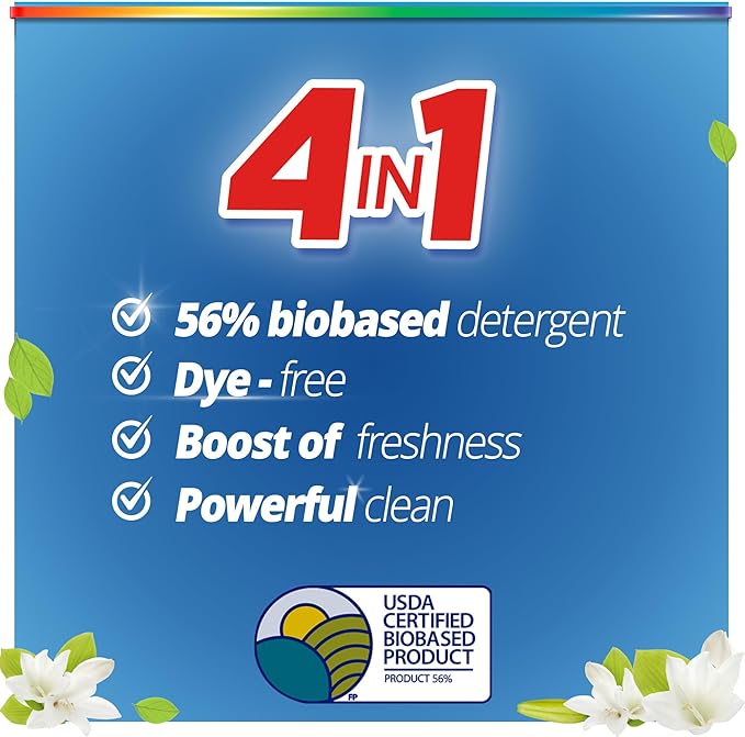 Purex Liquid Laundry Detergent,Ultra Concentrated,Natural Elements Linen & Lilies,82.5 Ounce,165 Loads,(Pack of 2)