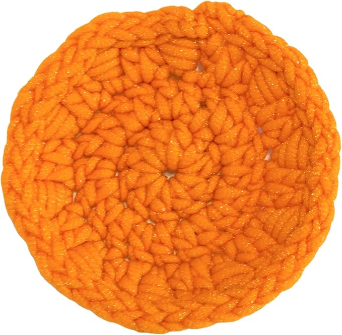 Handmade Round Dish Scrubbers - Single Layer - Nylon Yarn Scrubbies - Set of 3 - Reusable - Sponge - Scouring Pad - Kitchen Helper - Exfoliating Pad