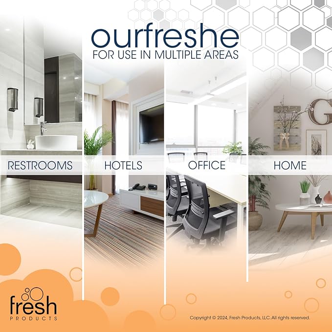 Fresh Products ourfreshe Plug In Air Freshener 30 Day Refills Replace Messy Aerosols with Dry Fragrance For Use in Medium Sized Spaces Morning Lavender 6 Pack