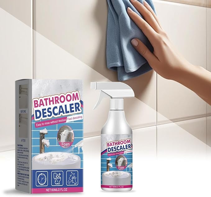 Bubble Cleaner Foam - Upgrade Bathroom Descaler Foam Cleaner, Bath-Room Glass Descaler To Tile Faucet Remover Tub Cleaner 60ml (2)