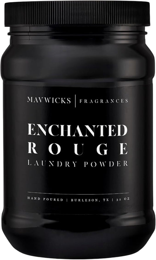 Mavwicks - Luxury Laundry Detergent Powder (Enchanted Rouge) 32 Oz – Concentrated for Tough Stains and Odors, For All Washing machine types – Gentle on Fabrics