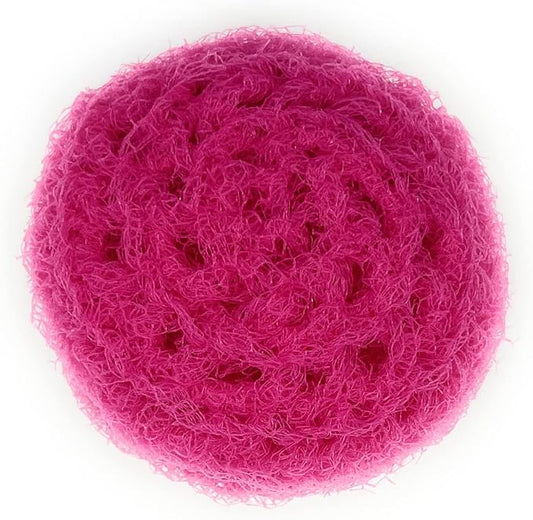 Set of 3 Nylon Net Dish Scrubbies (Hot Pink)