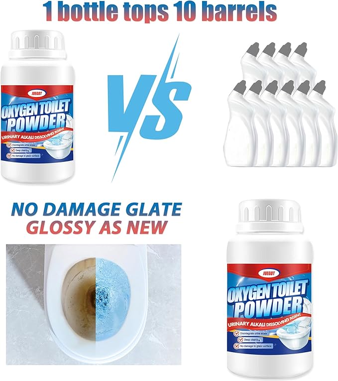 Toilet Bowl Cleaners, Toilet Cleaning, Bathroom Cleaner for Urinals, Washbasins, Tile Walls, 2pcs