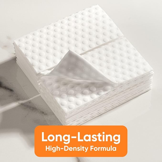 Superio High Density Miracle Eraser Sheets - 288 Count - Extra Durable Cleaning Pads with Convex Dots for Heavy Duty Cleaning