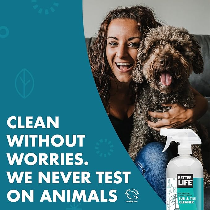 Better Life Plant-based Toilet Bowl Cleaner (24 Oz, 2 Pack) + Bathroom Cleaner (32 Oz, 2 Pack)