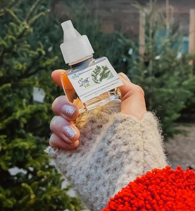 Scent Fill Sycamore Fir Plug in Air Freshener, 4 Scented Oil Refills