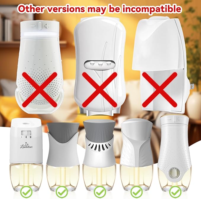 Plug-In Air Freshener Refills, Dreamy Marshmallow, Sicilian Lemon, Golden Apple & Vanilla Cake, 12 Pack, 7.92 Fl Oz Wall Plug In Refill for Home – Compatible with Air Wick & Glade, Not for Glade Plus