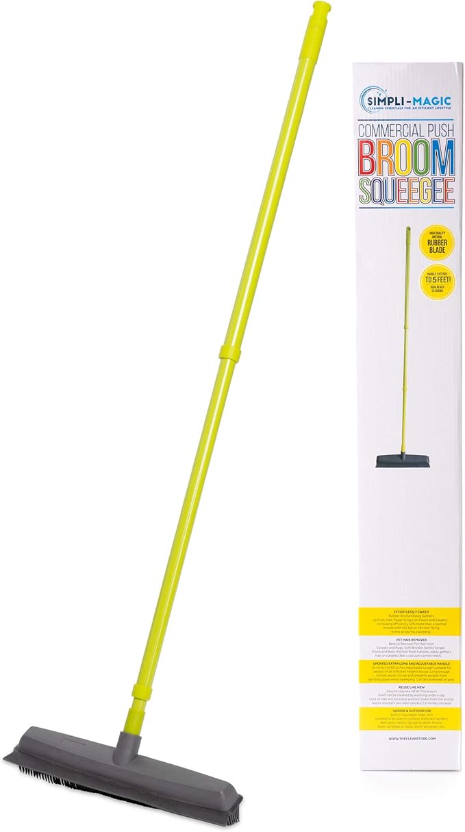 Simpli-Magic Fur Removing Push Broom with Squeegee