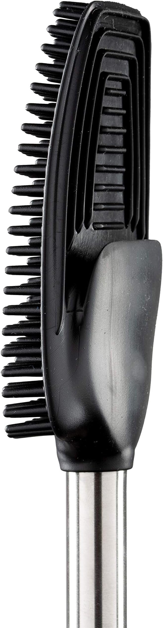 Bath Bliss Stainless Steel Satin Toilet Brush and Holder with Soft Rubber Bristles