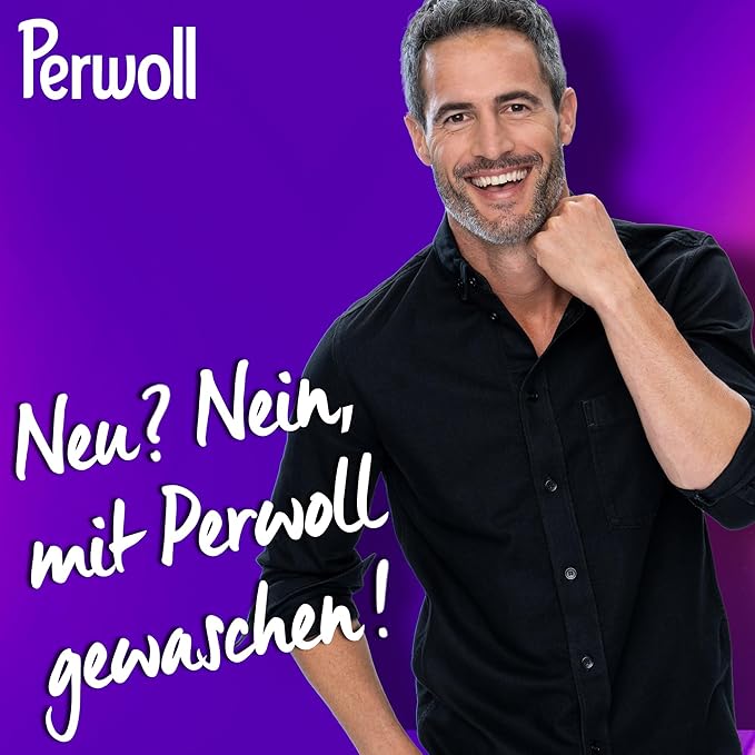 Perwoll Caps Black Detergent (19 Washes) | All-in-1 Detergent | Caps Gently Clean and Renew Colors & Fibers | For All Dark Textiles | With Triple-Renew Technology