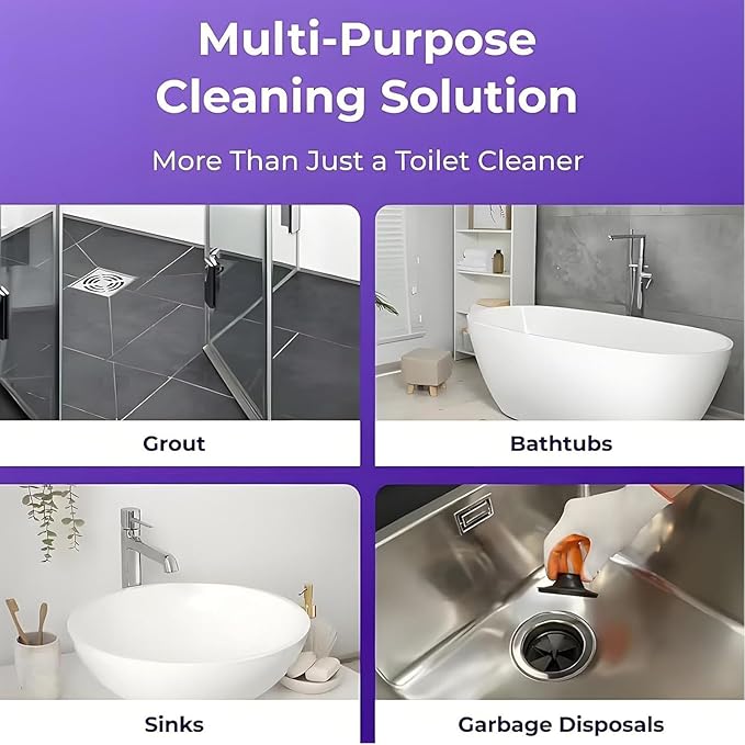 Toilet Bowl Cleaner, Cleanings Powder, Scented Cleaning Cleaner for Toilets, Touch-Free Foaming Bathroom Clean Foaming Powder (2)