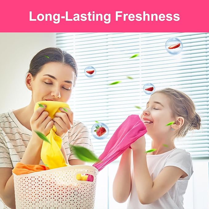 YUCO Laundry Detergent Sheets Berry Scent 80 Loads Eco Laundry Soap Washer Sheet, Liquidless Washing Detergent Sheets for Laundry for Travel, Plastic Free, Hypoallergenic