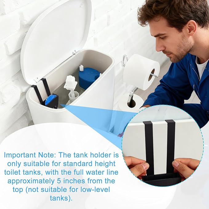 2pcs Toilet Tank Cleaning Tablet Holders, Premium Hanging Toilet Bowl Tablet Holders for Inside Tank Caddy Practical Bathroom Accessories Compatible with Vacplus