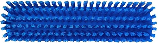 Vikan 70603 Brush,Wall/Floor Scrub,Stiff,12",PP/PBT,Blue