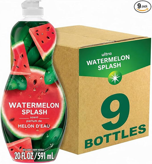 Palmulive Limited Edition, Watermelon Splash Dishwashing Liquid, 20 fl oz (Pack of 9)