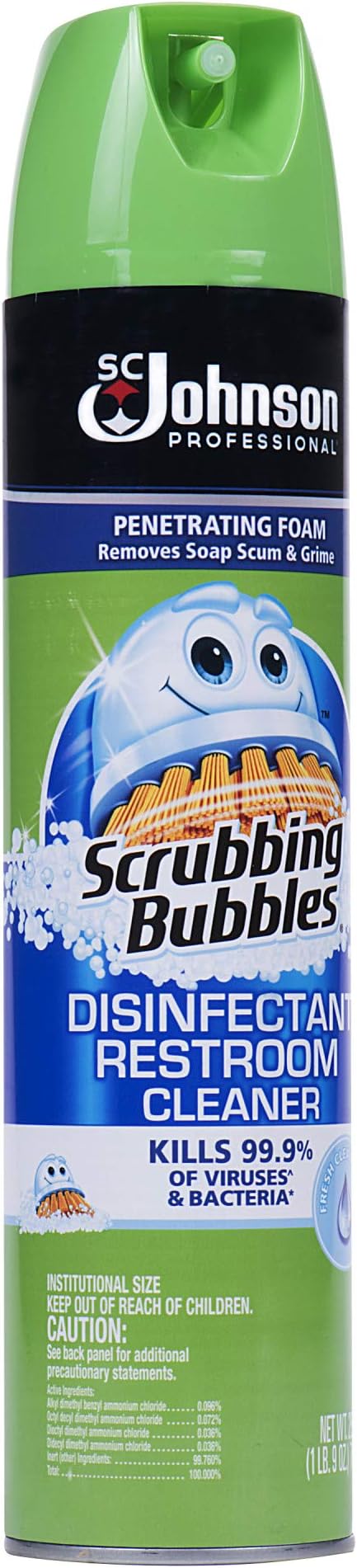 Scrubbing Bubbles Professional Disinfectant Restroom Cleaner, 25 Oz (Pack of 12)