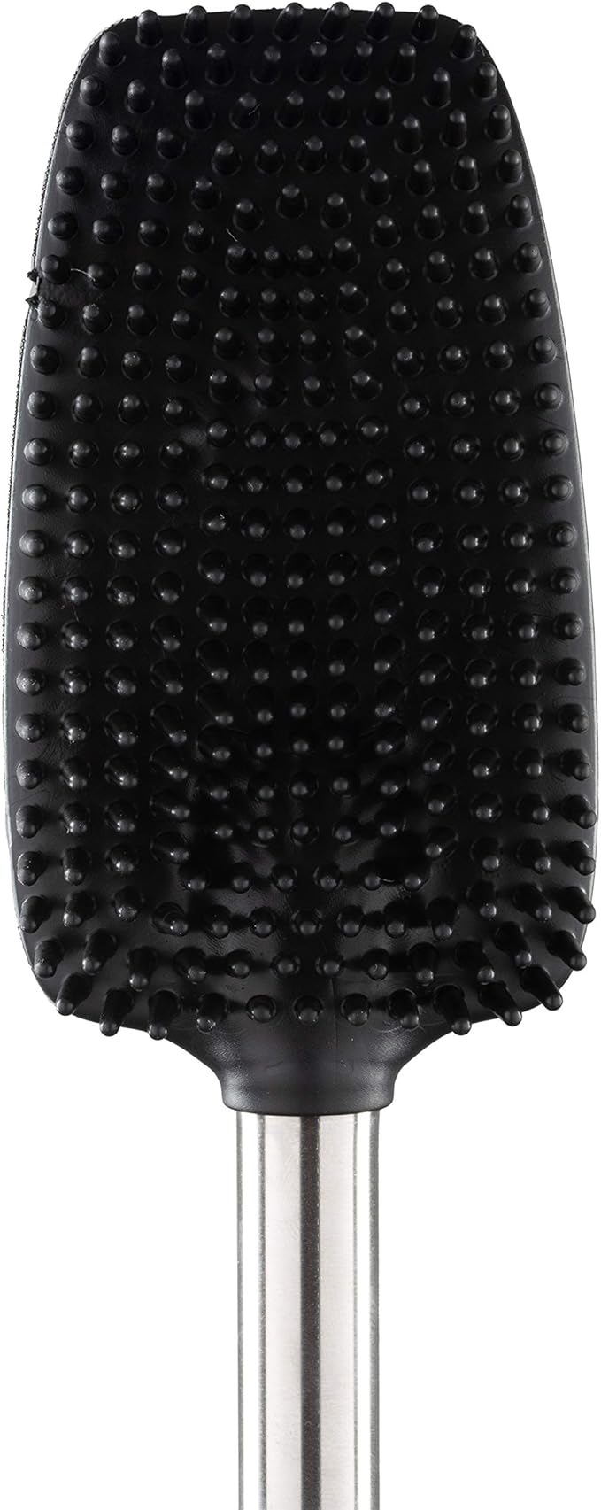 Bath Bliss Stainless Steel Satin Toilet Brush and Holder with Soft Rubber Bristles