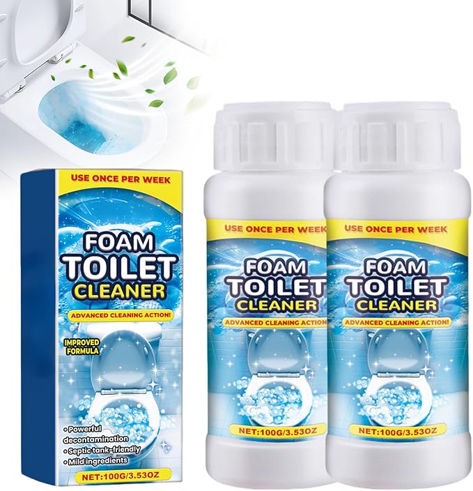 New Foam Toilet Cleaner, Powerful Toilet Bowl Cleaner, Advanced Bathroom Cleaner for Home, Powerful Instant Bowl Cleaners for Toilets Squatting Pans (2)