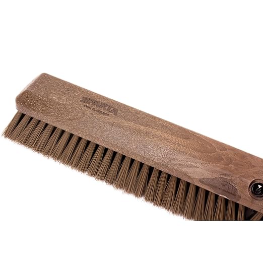 SPARTA Omni Sweep – 24" Heavy Duty Broom Head for Outdoor and Indoor Use, Nonabsorbent Block, Multi-Surface Deck Brush for Garage, Patio, Kitchen, and Concrete, Brown, Pack of 12