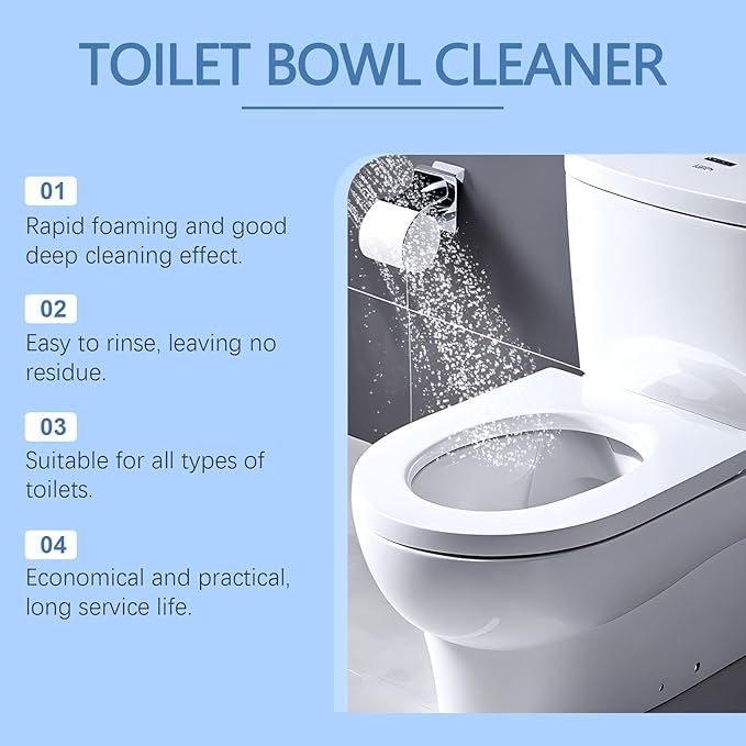 Splash Toilet Cleaner, Foaming Toilet Cleaner, 2025 New Self Activating Miracle Powder for Toilet Bowl Cleaning (1, 1Box)