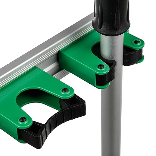 Unger Commercial Mop and Broom Holder Wall Mount (Case of 5) - Quick-Snap Mop, Tool & Pole Holders 28", Aluminum/Plastic, Ideal for Organizing Cleaning Tools - H0700