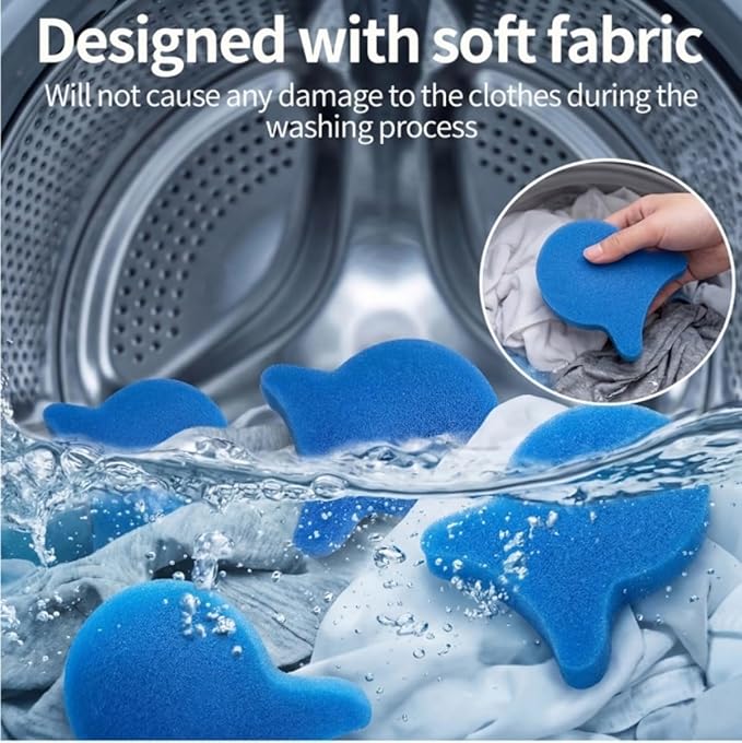 6 Pack, Pet Hair Remover for Laundry, Reusable Dog & Cat Lint Catcher, Effectively Removes Pet Hair from Bedding and Clothing, Suitable for Washing Machines
