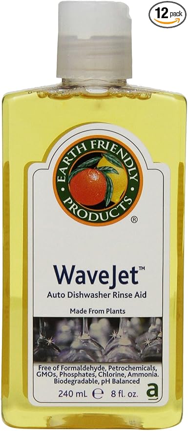 Earth Friendly Products Wave Jet Rinse Aid, 8-Ounce Bottle (Pack of 12)
