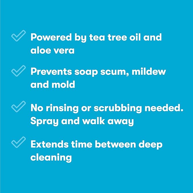 ECOS, Earth Friendly Products Shower Cleaner with Tea Tree Oil, 22 Fl Oz (Pack of 2)