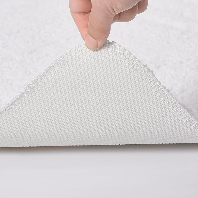 Bath Rugs Bathroom Mat Soft Absorbent Plush Shaggy Soft Floor Non Slip Shower Bath Tub Machine Washable