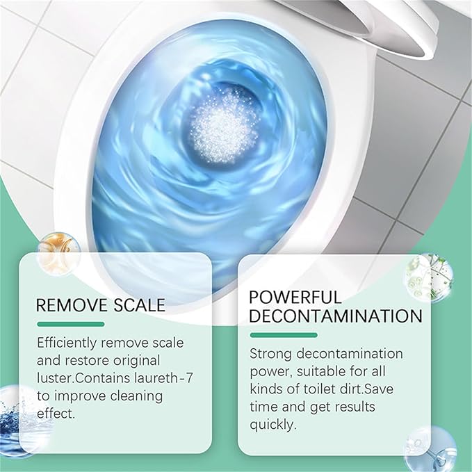Toilet Scale & Odor Fresh Cleaner, Deep Cleaning Action, Fast-Acting Formula for Stains & Odor (1 Pcs)