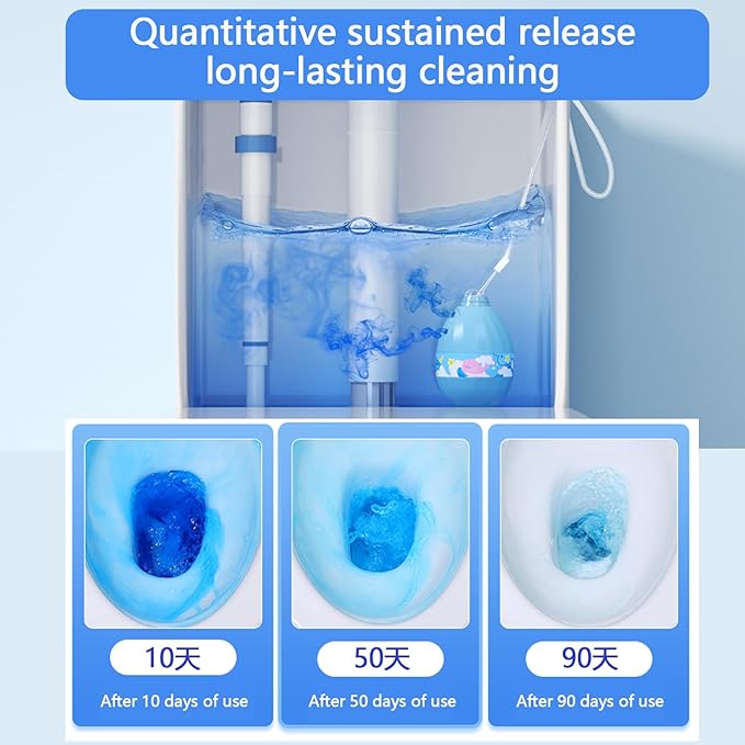 Automatic toilet bowl cleaner,10 Year Toilets Cleane,Automatic Lasting Cleaning, Fresh Scent Toilets Tank Cleaning, Easy To Use,Fresh Scent