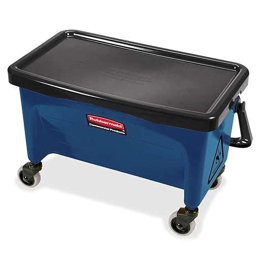 Rubbermaid Commercial Products Finish Kit Yellow Includes Bucket Sieve Six Pads and One Frame for Janitorial/Professional Cleaners and Heavy-Duty industrial Cleaning/Finishing