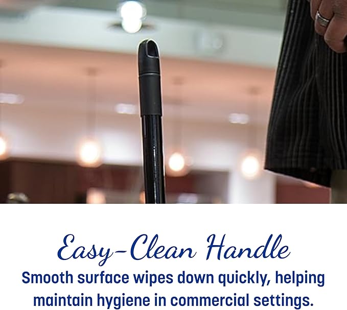 Carlisle FoodService Products Duo-Pan Upright Dust Pan Essential Cleaning Tools for Home and Commercial Use, 30", 1 Count, Black