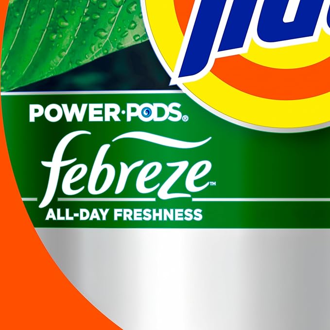 Tide Power Pods with Febreze Laundry Detergent Pacs, 63 Count, Botanical Rain Scent, All-Day Freshness