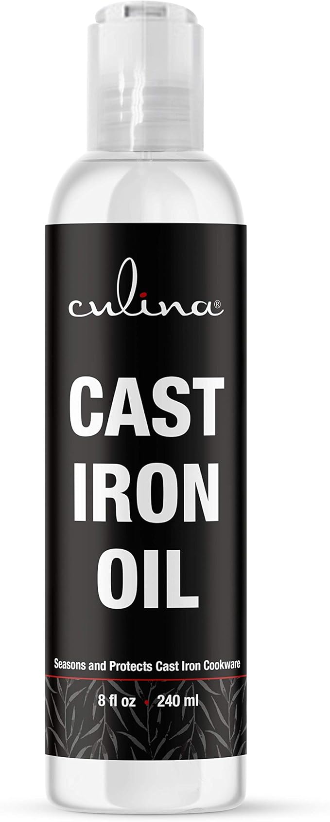 Culina Cast Iron Conditioner Kosher OU Certified Cleans and Protects Cast Iron Cookware, 8 oz