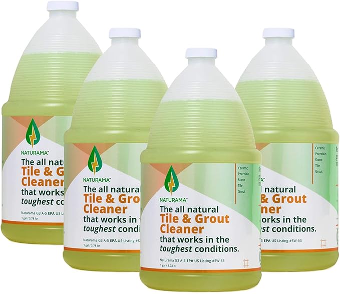 Tile Grout Cleaner - Rejuvenate Kitchen Floor, Bathroom Floors, Tiles - Heavy Duty Cleaner(1 GALLON, 4 PACK)
