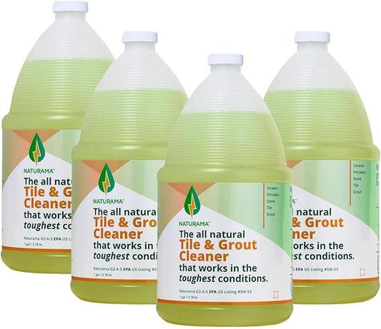 Tile Grout Cleaner - Rejuvenate Kitchen Floor, Bathroom Floors, Tiles - Heavy Duty Cleaner(1 GALLON, 4 PACK)