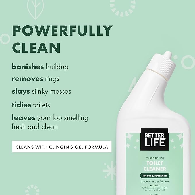 Better Life Toilet Bowl Cleaner 1-Pack + All Purpose Cleaner 24 Oz 1-Pack Clary Sage and Citrus