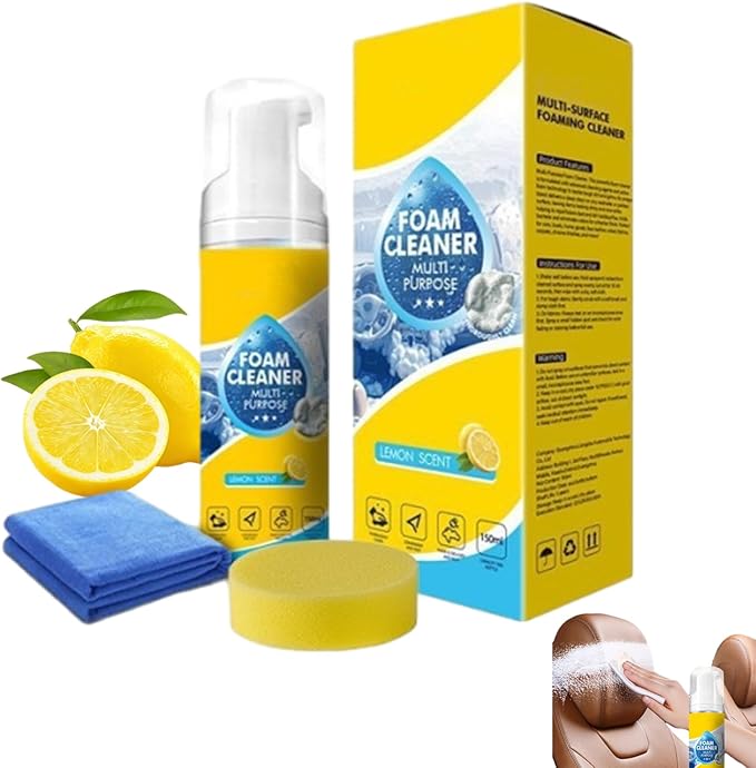 4-in-1 All-Purpose Deep Cleaning Spray, 5oz, for Car Interior, Kitchen Grease, Bathroom Tiles, Sofa Upholstery