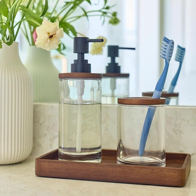Trays are both stylish and practical, making them the perfect upgrade for your bathroom space.