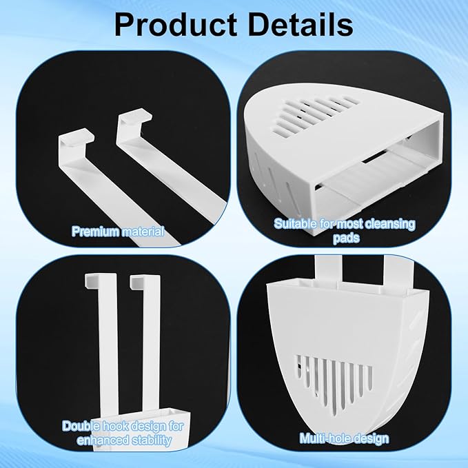 1 Sets Toilet Tank Pucks Holder, Hanging Toilet Bowl Carrier Hook Pucks Holder Hanger Bracket Caddy Avoids Crumbling from Water Tank