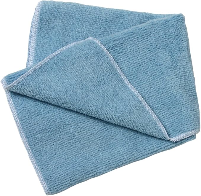 Trimaco 10824 Blue Microfiber Wipers, x 16-inch, 24 Pack