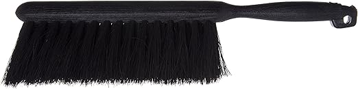 SPARTA Flo-Pac Counter Brush Scrub Brush, Cleaning Brush with Synthetic Fiber Bristles for Cleaning, 8 Inches, Black, (Pack of 12)