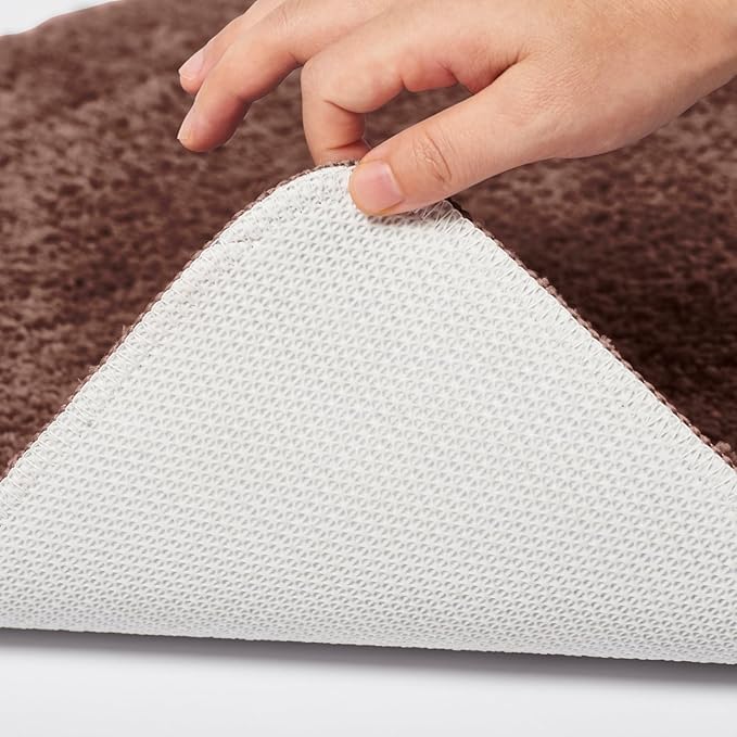 Bath Rugs Set 3 Pieces Bathroom Mat Soft Absorbent Plush Shaggy Soft Floor Non Slip Shower Bath Tub Machine Washable